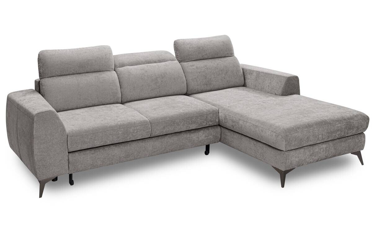 Ecksofa mit Bettfunktion und Bettkasten Cappuccino Microfaser B/T: ca. 264x191 cm