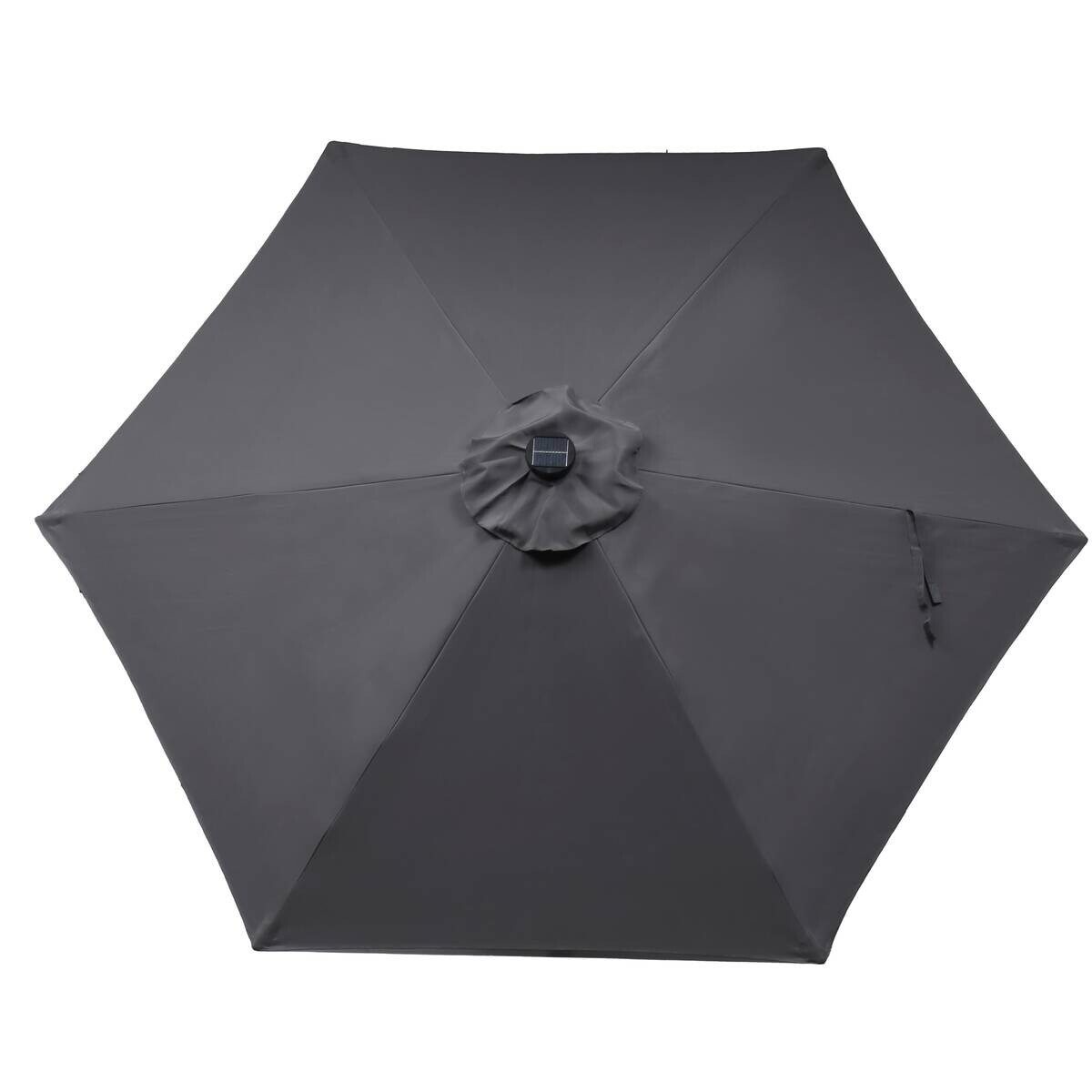 POCOline Sonnenschirm grau Stahl H/D: ca. 236x270 cm