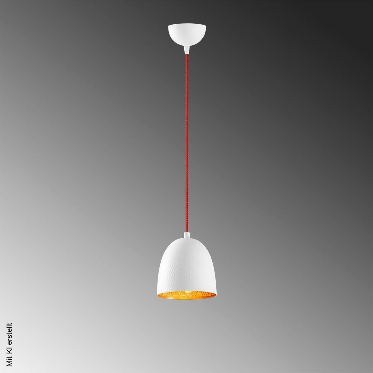 Opviq Pendelleuchte weiß rot B/H/T: ca. 16x113x16 cm E27 1 Brennstellen