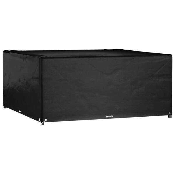 vidaXL Gartenmöbel-Abdeckung schwarz Aluminium B/H/L: ca. 250x90x250 cm