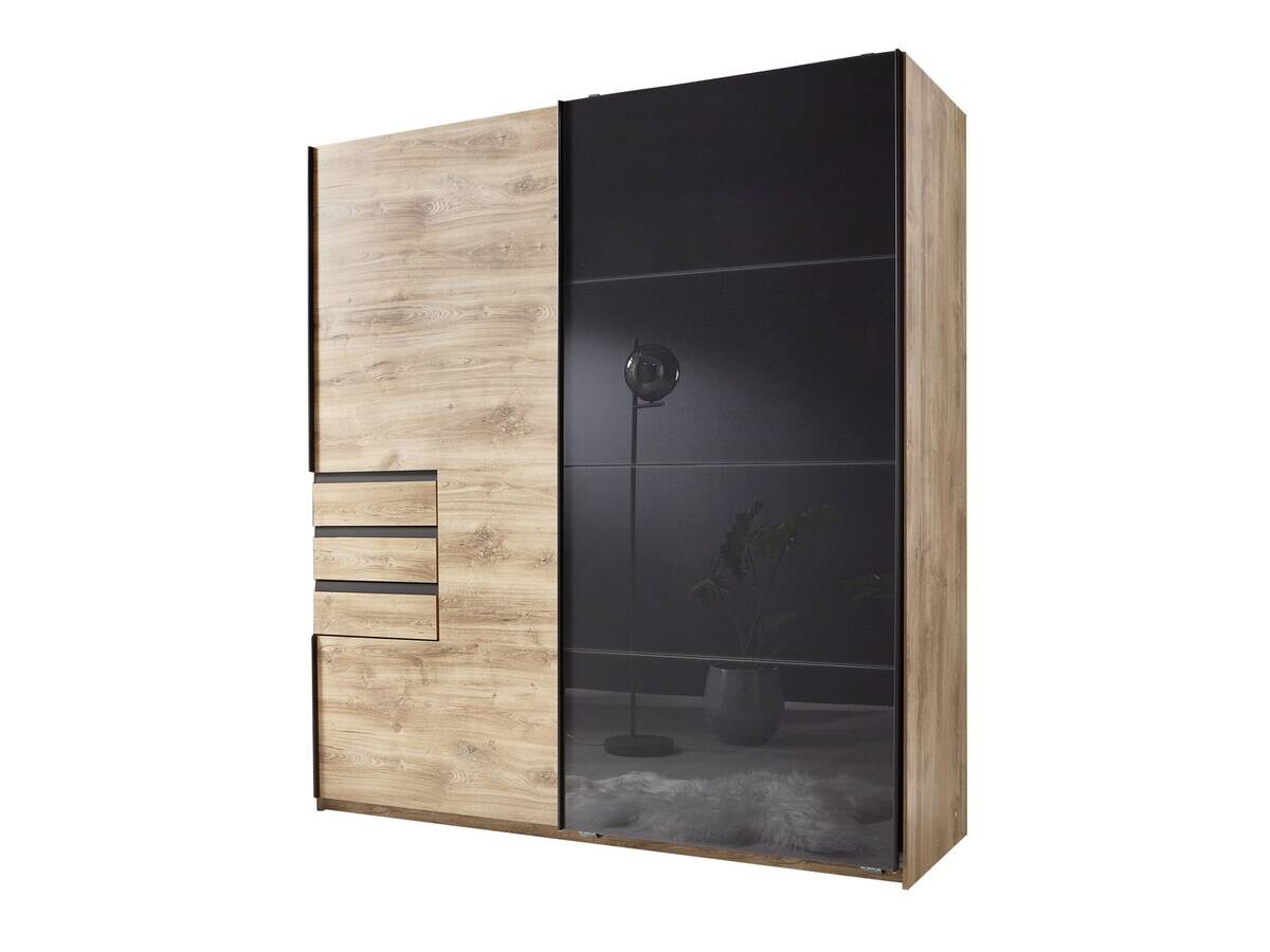 Schwebetürenschrank Oldenburg Eiche Artisan Nachbildung B/H/T: ca. 180x198x65 cm