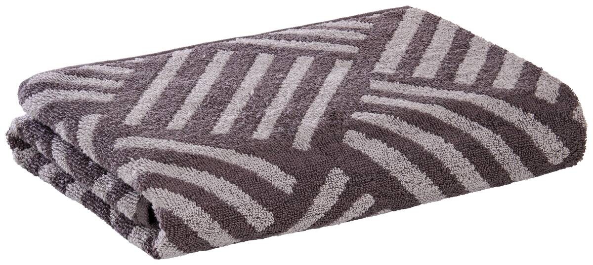 Duschtuch grau 100% Baumwolle B/L: ca. 70x140 cm