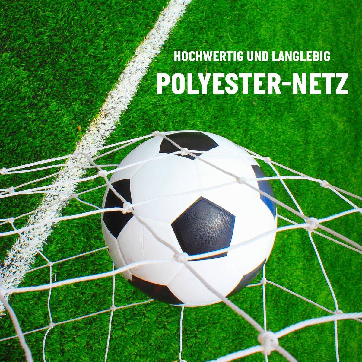 Fußballtor schwarz B/H/T: ca. 300x200x110 cm