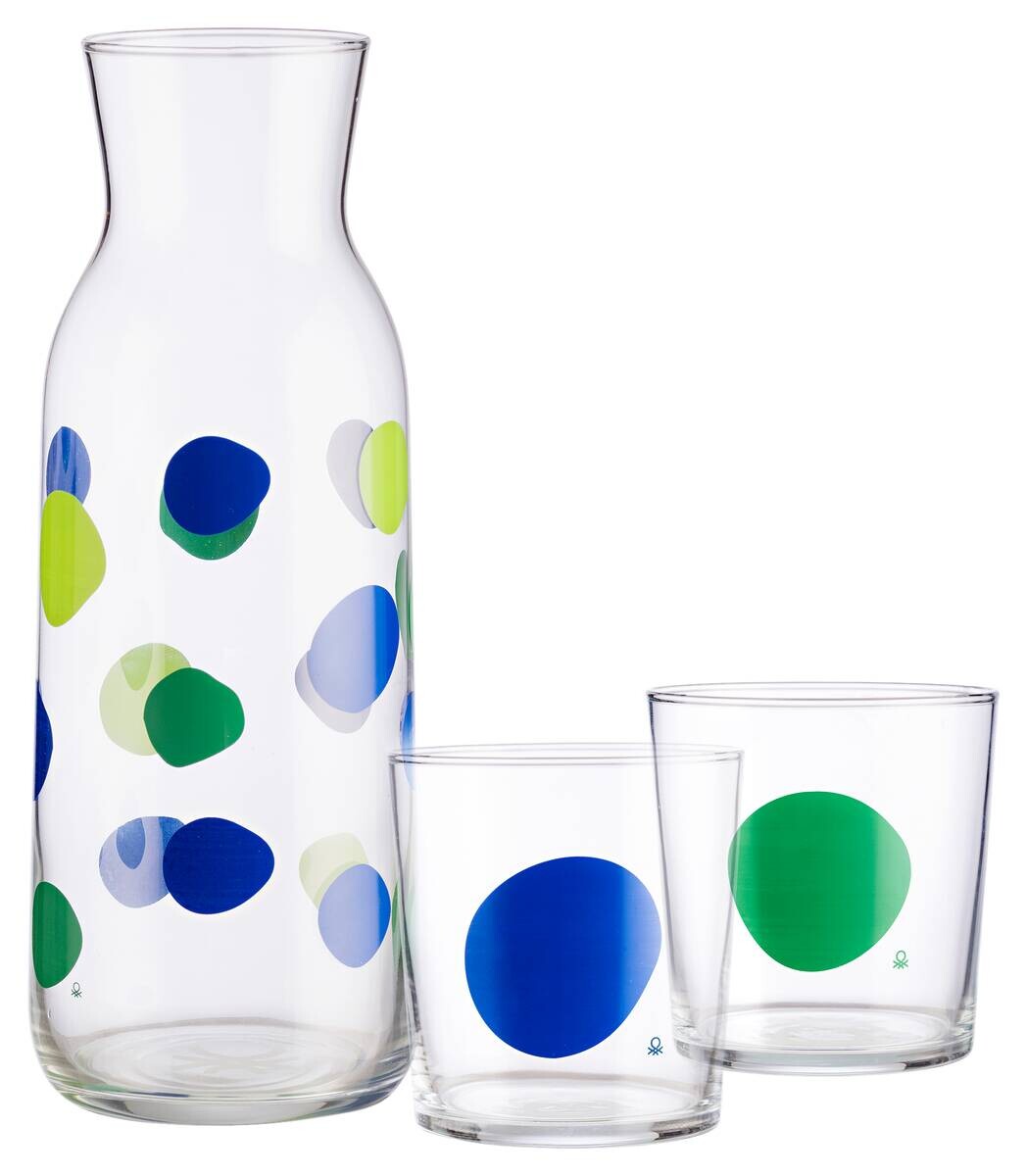 BENETTON Glasflaschenset Rainbow multicolor