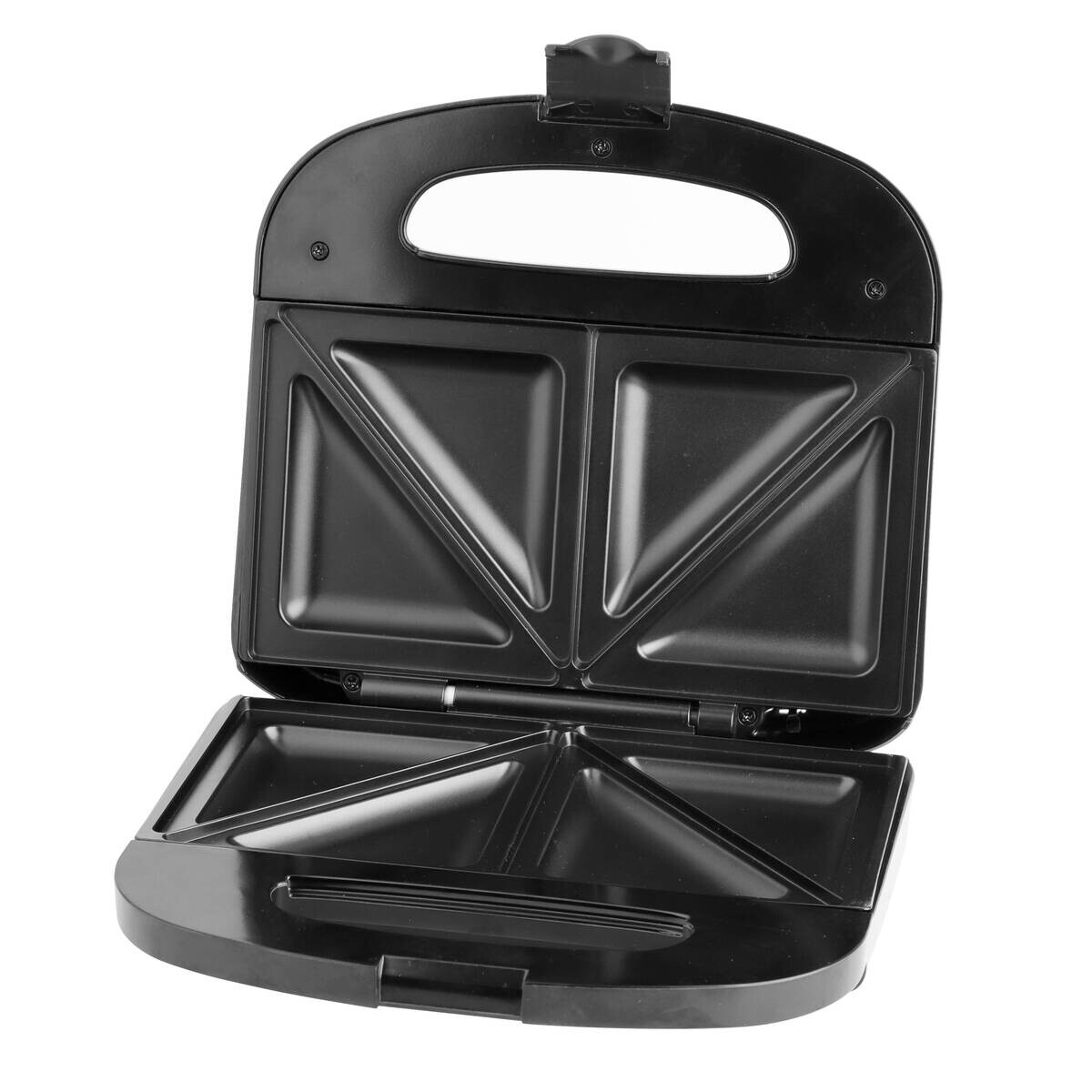 Emerio Sandwichtoaster schwarz Edelstahl Edelstahl B/H/L: ca. 22x8,5x22,6 cm