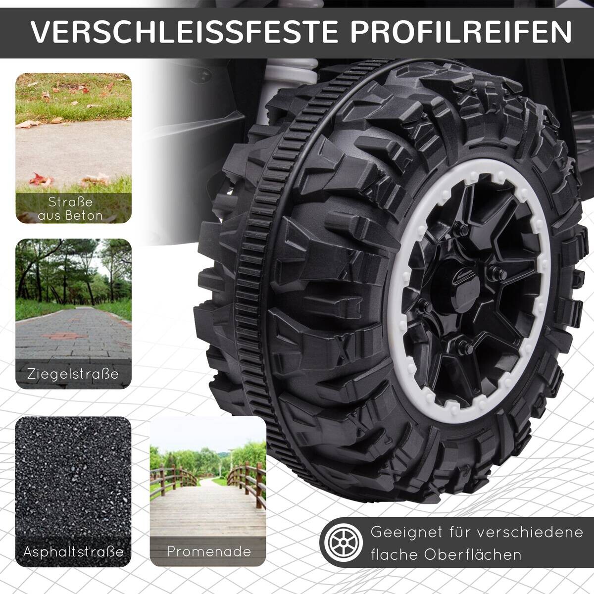 HOMCOM Kinderauto schwarz B/H/L: ca. 53x83x55,5 cm