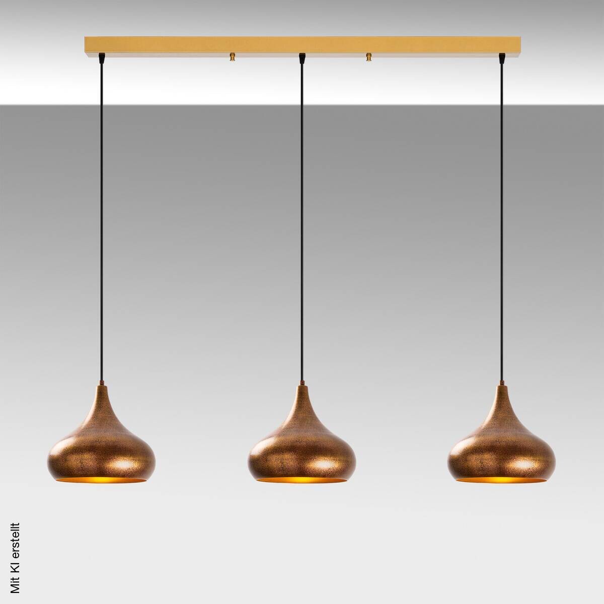 Opviq Pendelleuchte Muba-11553 B/H/T/L: ca. 140x126x30x140 cm E27 3 Brennstellen