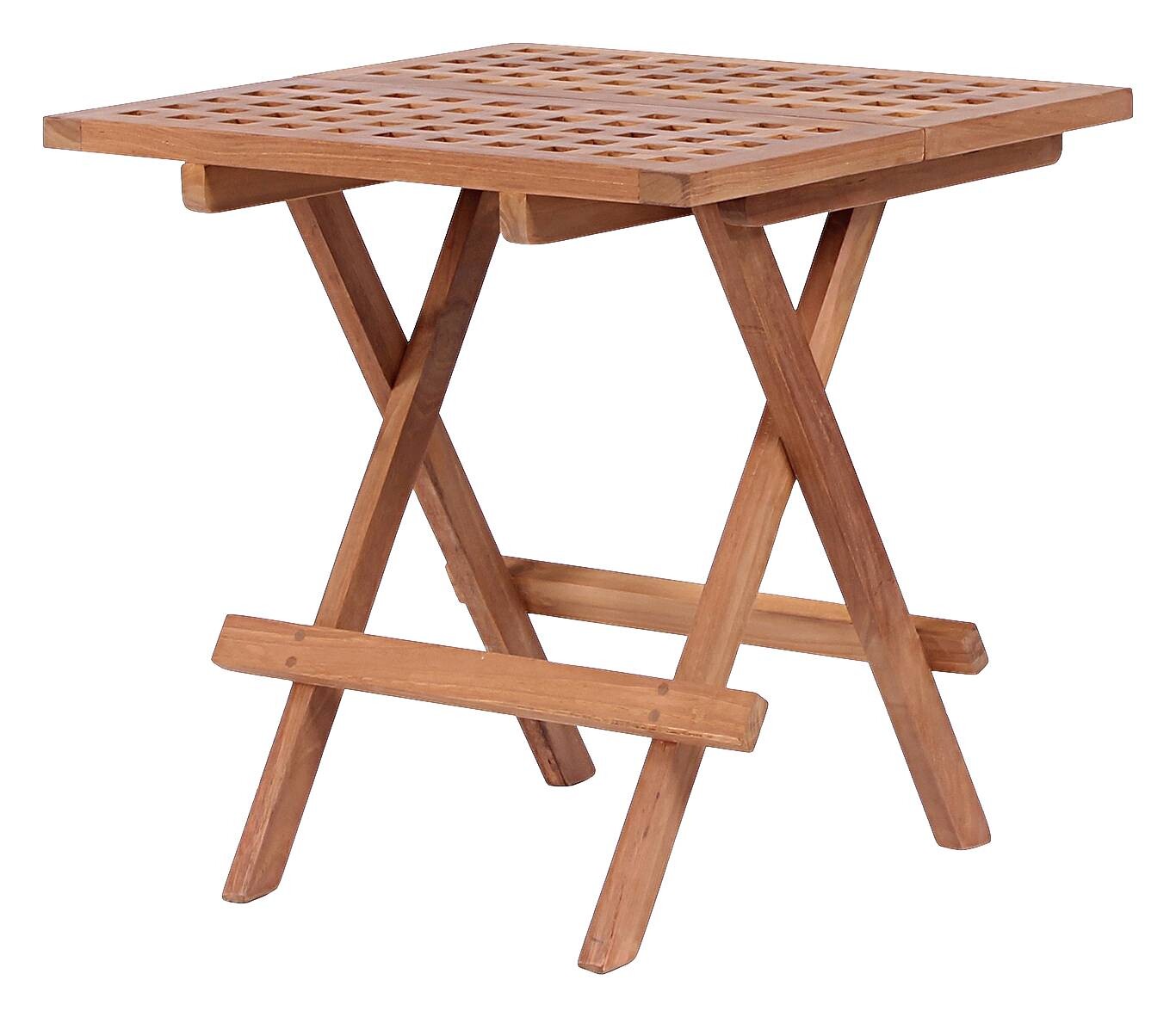deVries Beistelltisch Woodie natur Teakholz B/H/T: ca. 50x50x50 cm