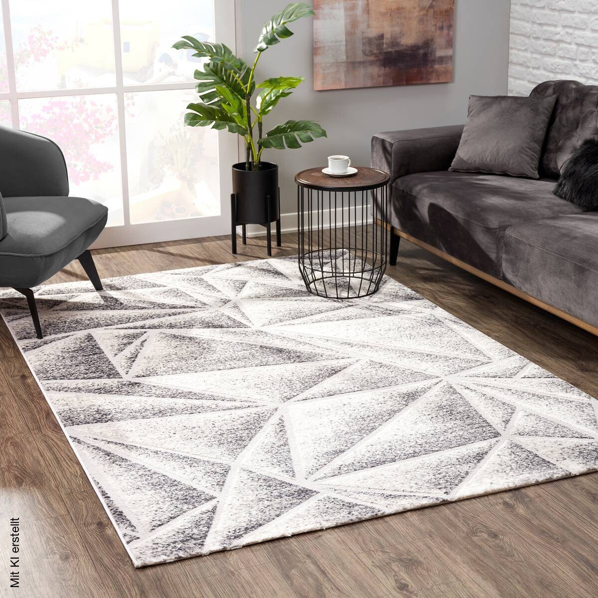 Sanat Teppich Evra grau B/L: ca. 120x160 cm