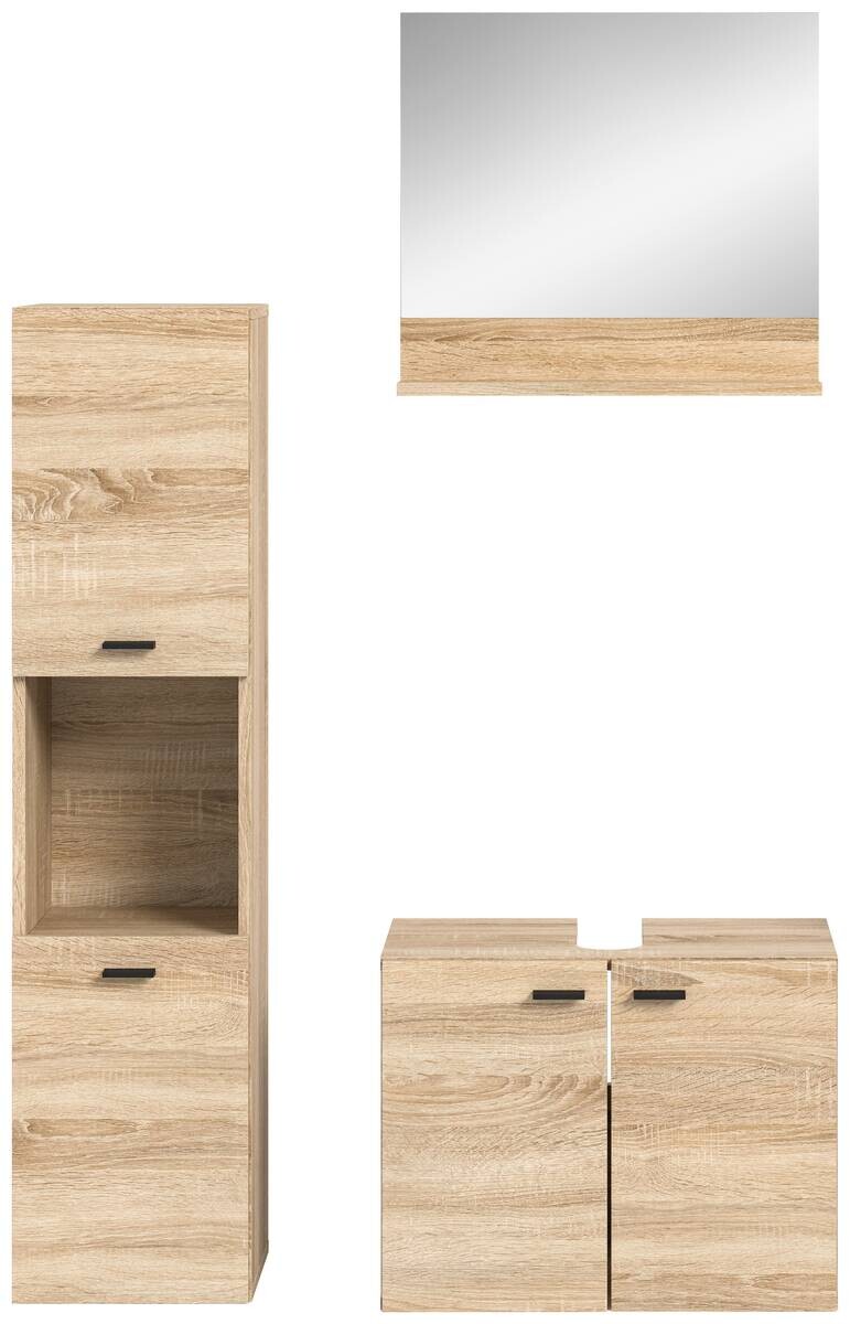 Badezimmer-Set BOSTON Eiche Sonoma Nachbildung B/H/T: ca. 102x186x33 cm