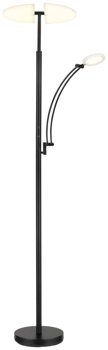 GLOBO LED-Deckenfluter schwarz Metall Acryl B/H/L: ca. 40,5x183x80 cm 1 Brennstellen