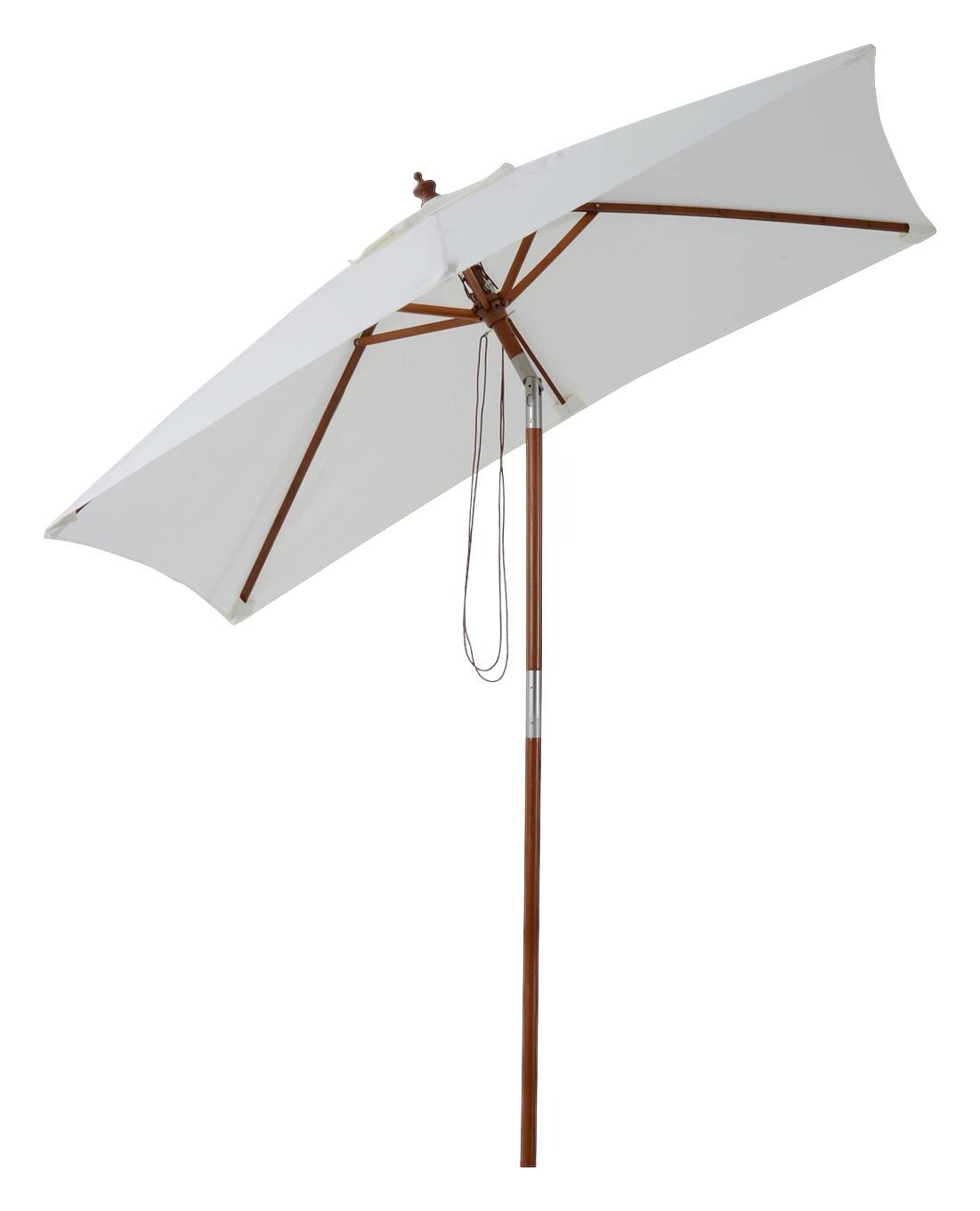 Outsunny Sonnenschirm creme Bambus B/H/L: ca. 150x230x200 cm