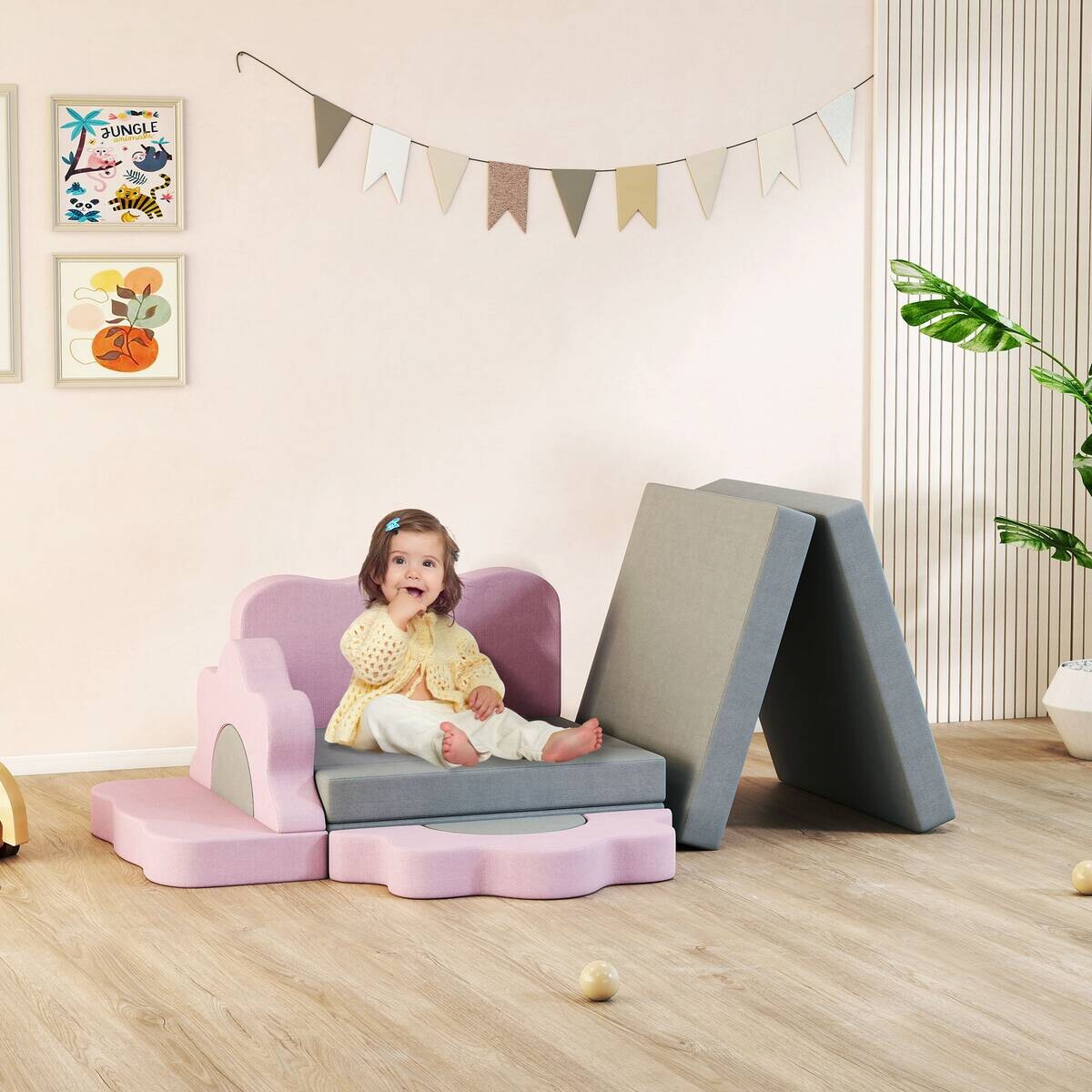 AIYAPLAY Softbausteine B/H/L: ca. 75x10x75 cm