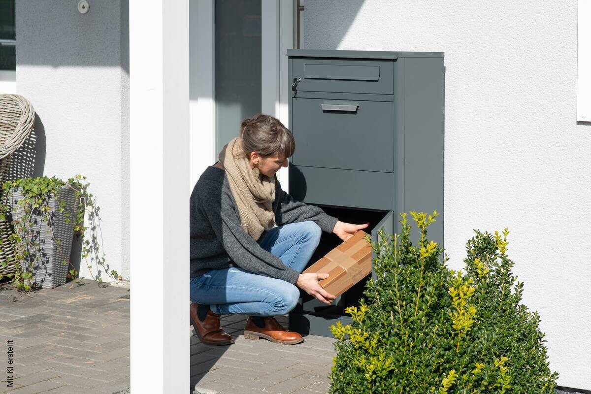 Westmann Paketbox Pedro anthrazit B/H/L: ca. 50x112x37 cm