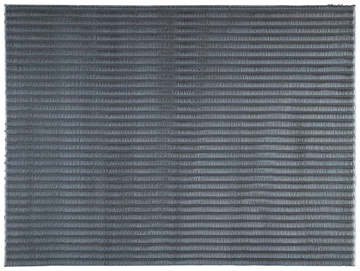 Kunstfell Stripy anthrazit B/L: ca. 120x160 cm