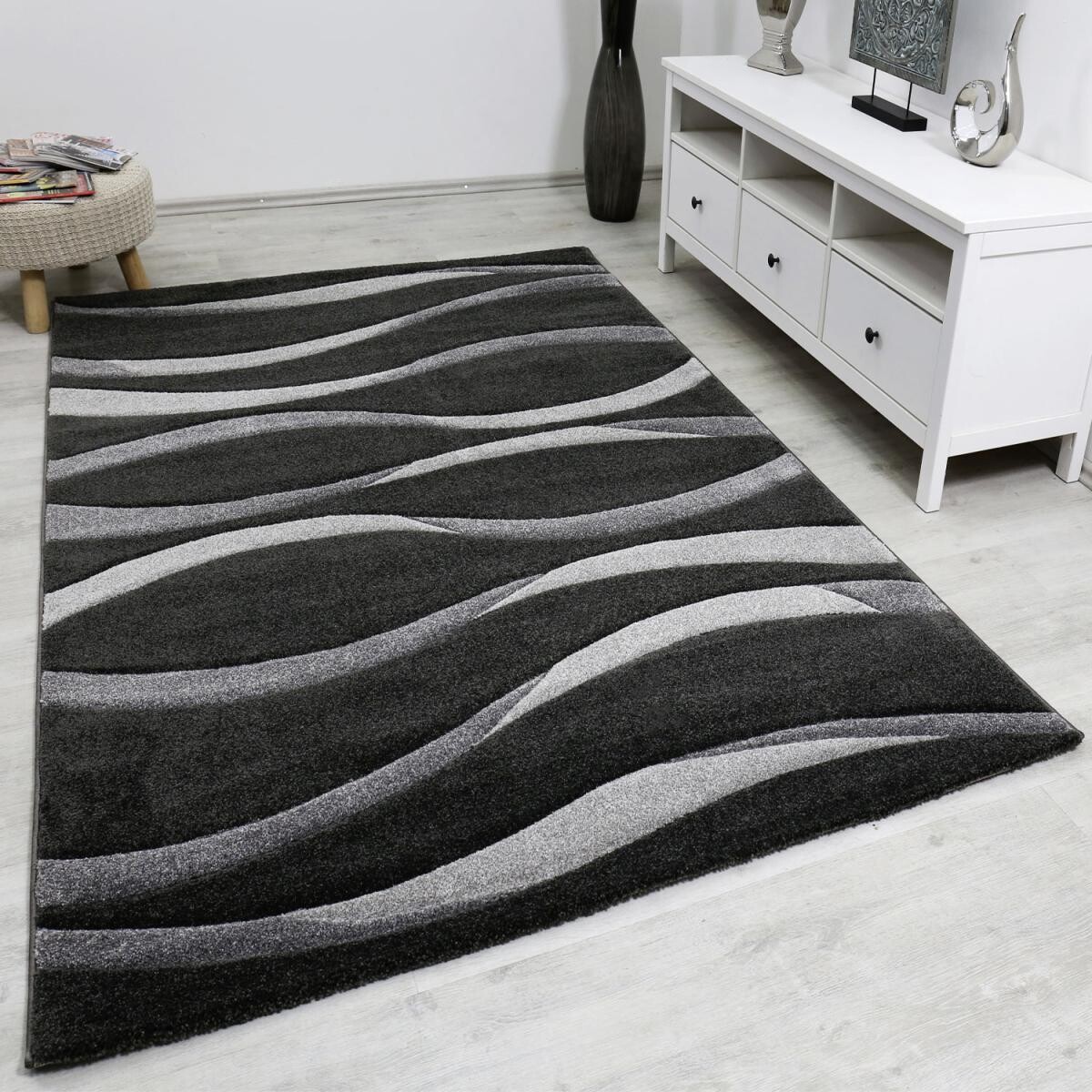 Teppich Malta anthrazit B/L: ca. 80x150 cm