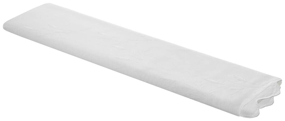Store-Meterware Blätter weiß 100% Polyester H: ca. 280 cm