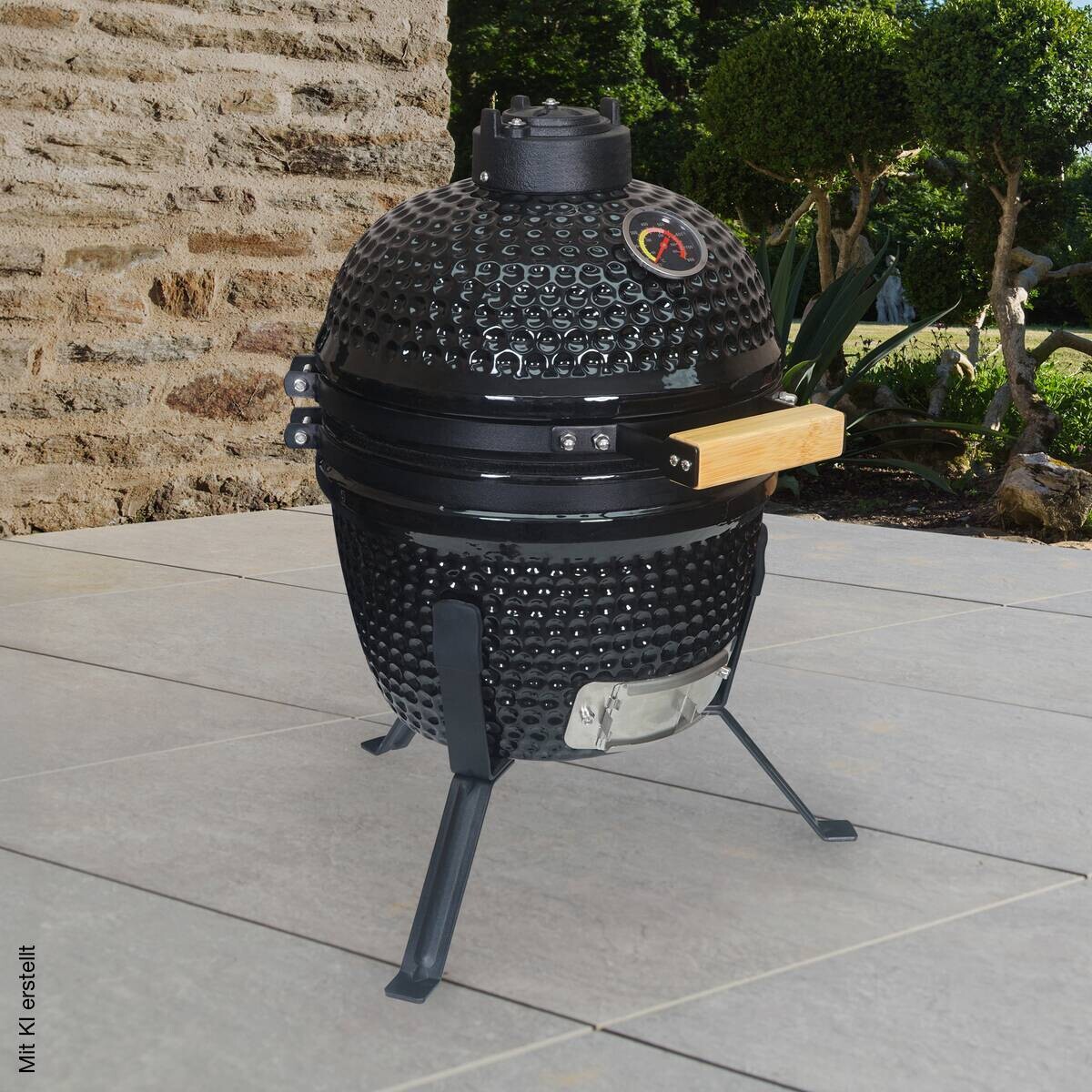 Grill Kamado Kamado Keramik B/H/L: ca. 44x55x47 cm