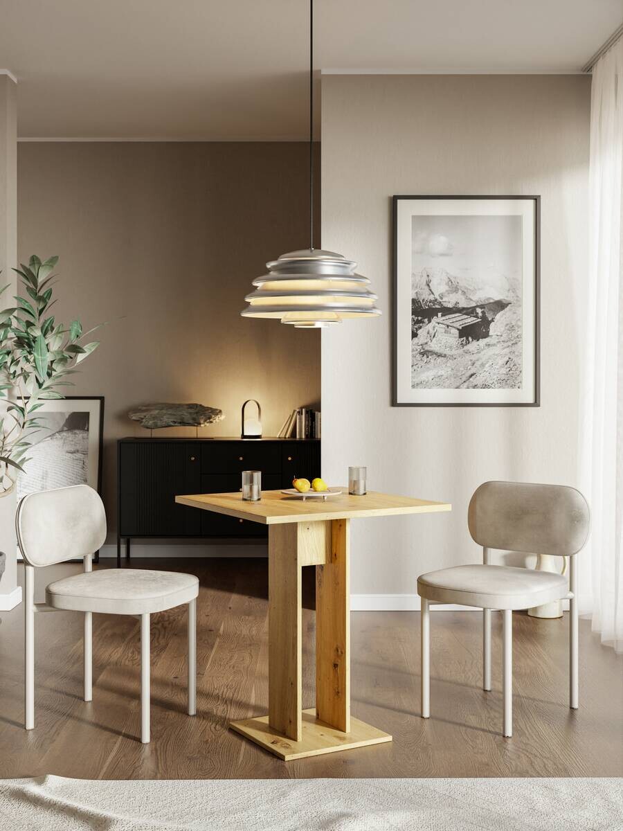 Tisch EVERT Eiche Artisan Nachbildung B/H/T: ca. 67,5x78x67,5 cm