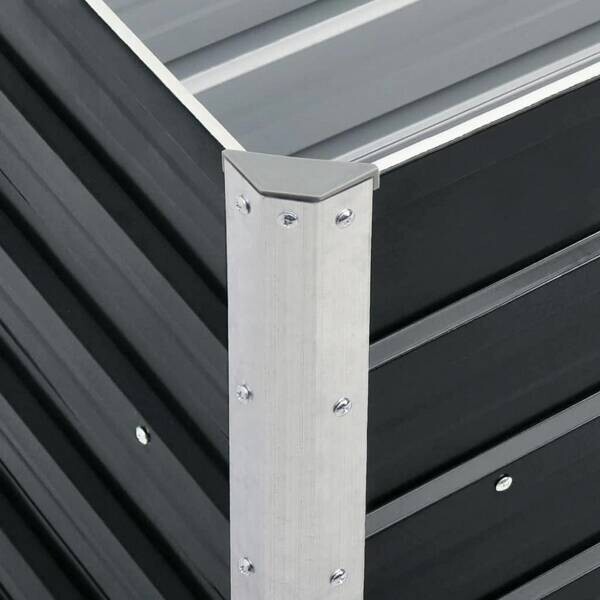 Hochbeet anthrazit Stahl B/H/L: ca. 40x77x240 cm
