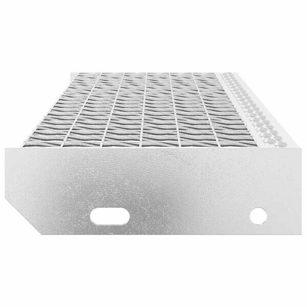 Gitterroststufe silber B/H/T: ca. 80x7x24 cm