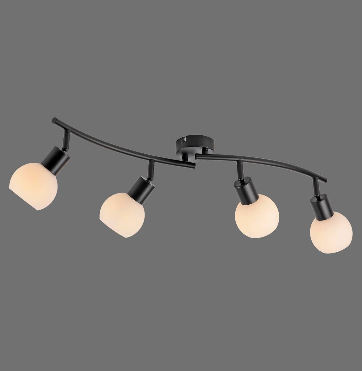 Just Light Spot 4flg. schwarz B/H/L: ca. 27x22x85 cm E14 4 Brennstellen