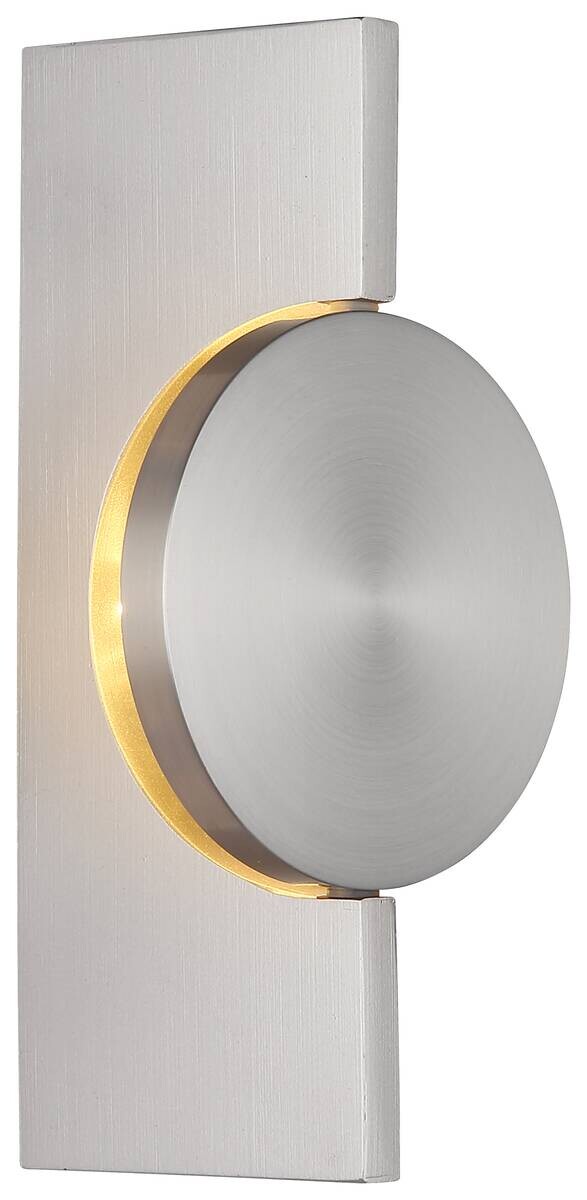 GLOBO LED-Wandleuchte nickel Metall Aluminium B/H: ca. 10x20 cm 1 Brennstellen
