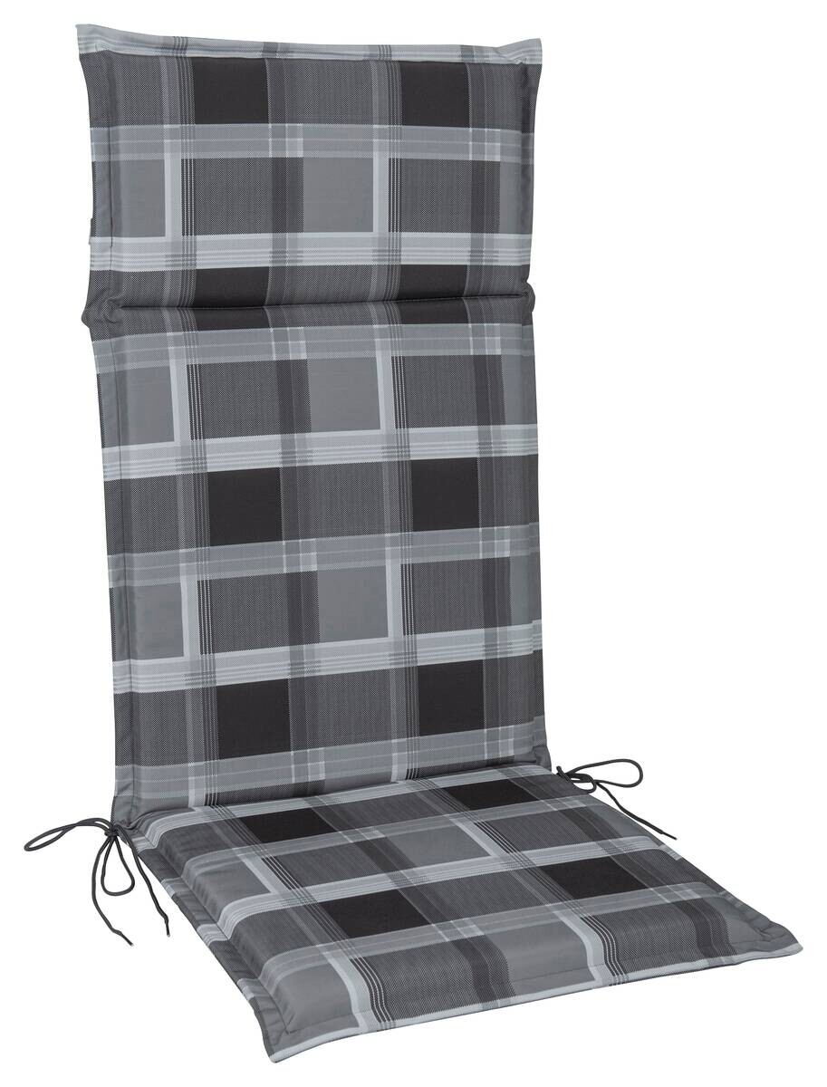 Auflage Mia grau Polyester B/H/L: ca. 47x4,5x121 cm