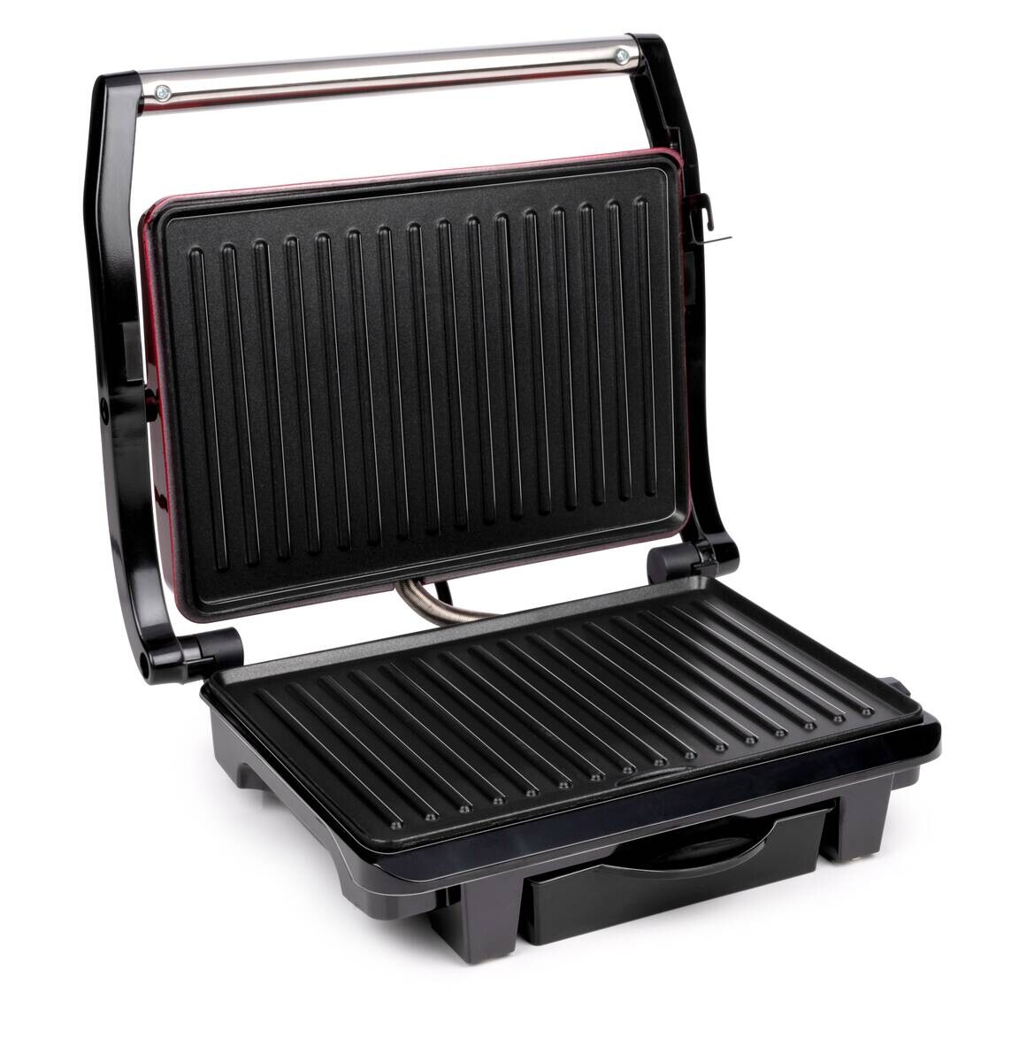 Kontaktgrill rot B/H/L: ca. 11,5x29,5x32,5 cm