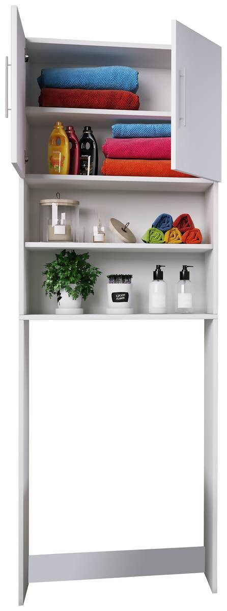 Überbauschrank Jutas weiß B/H/T: ca. 64x190x25 cm