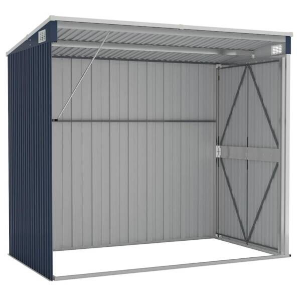 vidaXL Gartenhaus anthrazit B/H/T: ca. 118x178x194 cm
