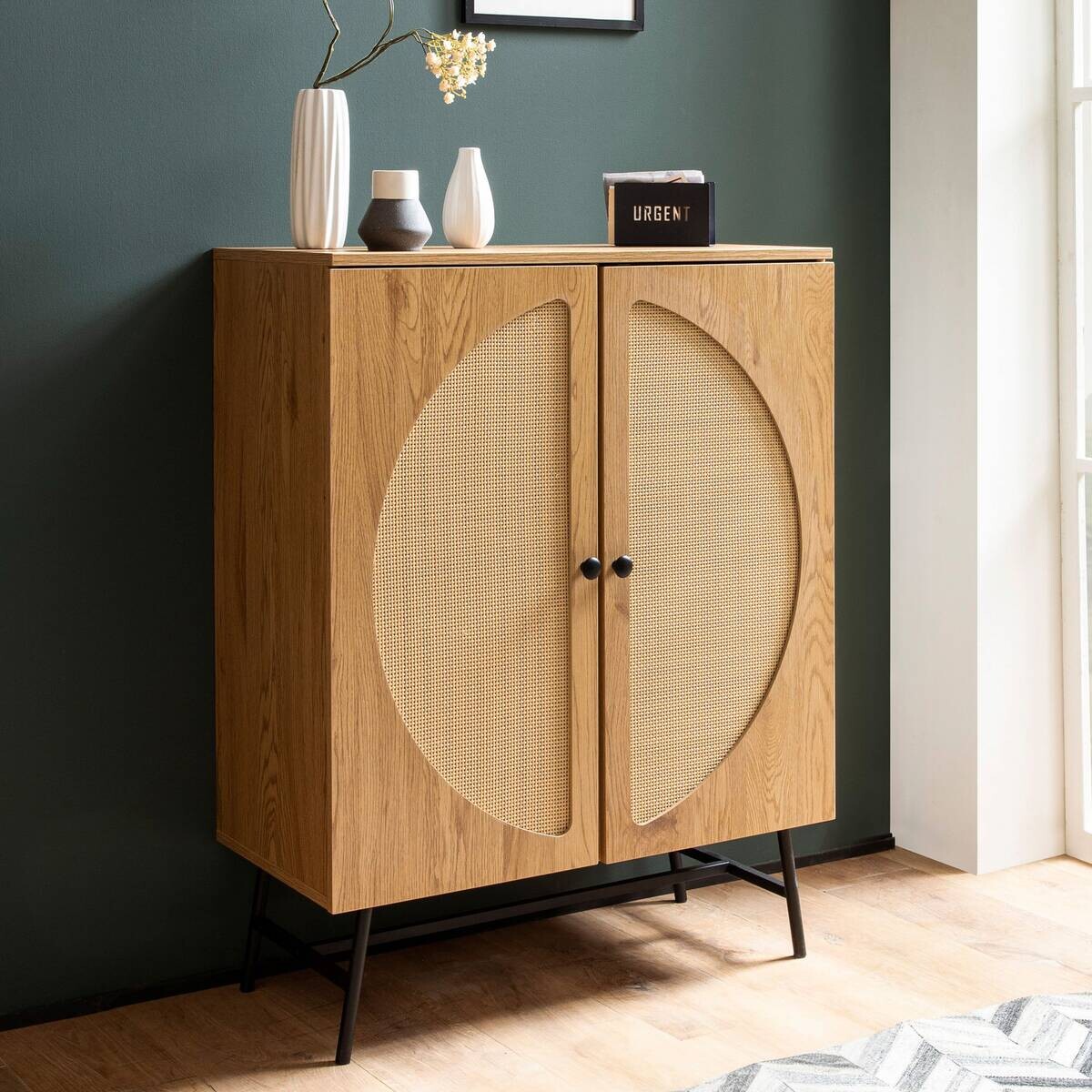 Sideboard natur Eiche Optik B/H/T: ca. 80x103x39 cm
