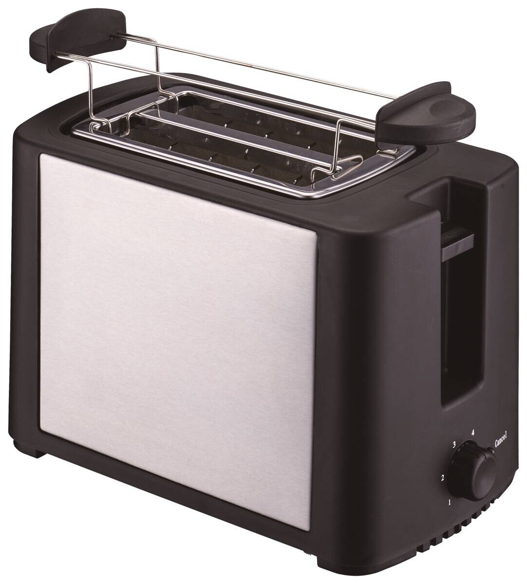 POCOline Toastautomat TXT-037 silber schwarz Metall Kunststoff B/H/T: ca. 13x17x25 cm