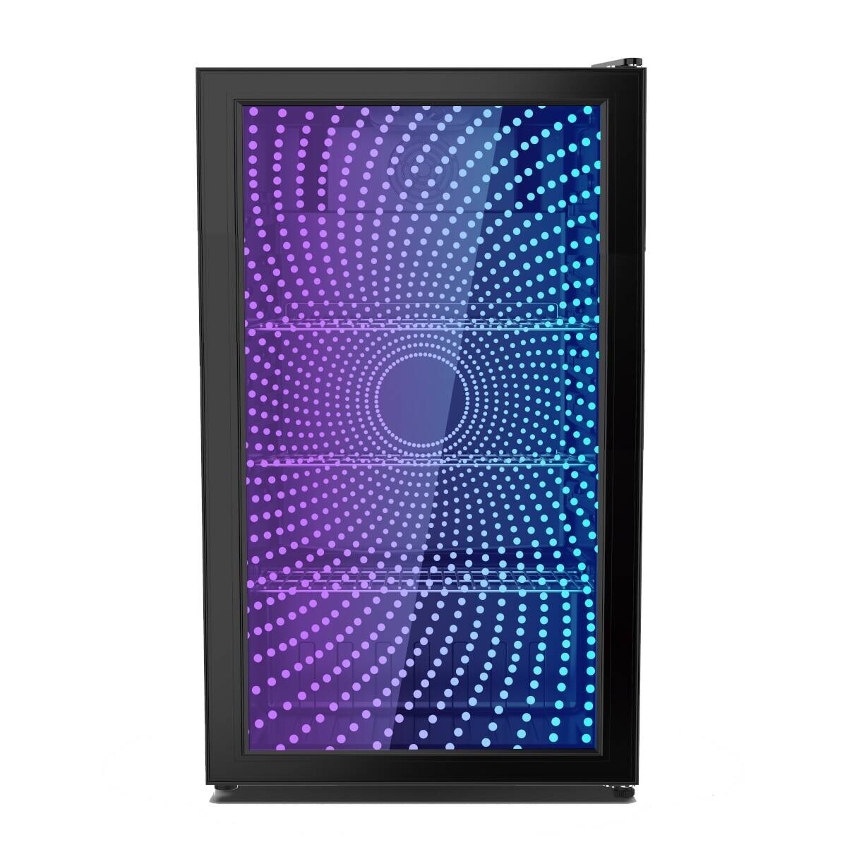 PKM Glastürkühlschrank GKS83FC3 schwarz B/H/L: ca. 44,5x8x47 cm