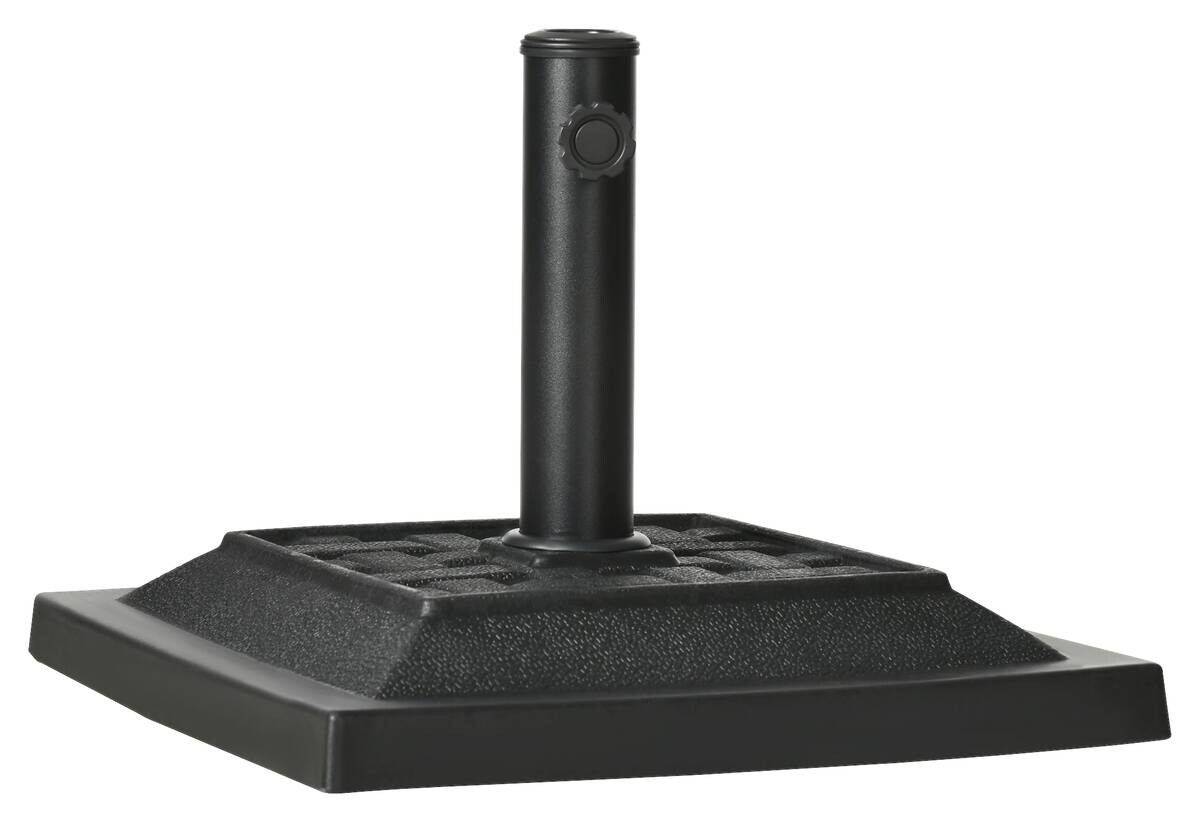 Outsunny Schirmständer schwarz Polypropylen B/H/L: ca. 44x44x33 cm