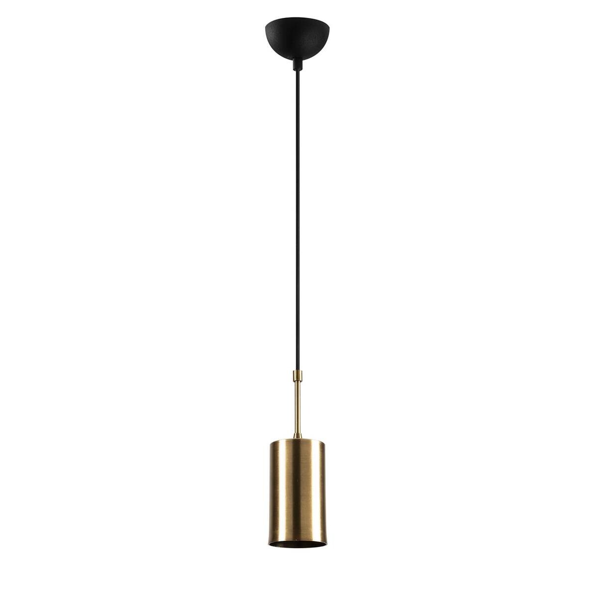 Opviq Pendelleuchte Kem schwarz gold Metall B/H/T/L/D: ca. 9x124x9x9x9 cm E27 1 Brennstellen