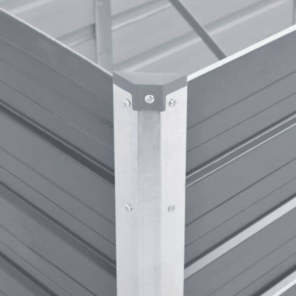 Hochbeet grau Stahl B/H/L: ca. 80x77x240 cm