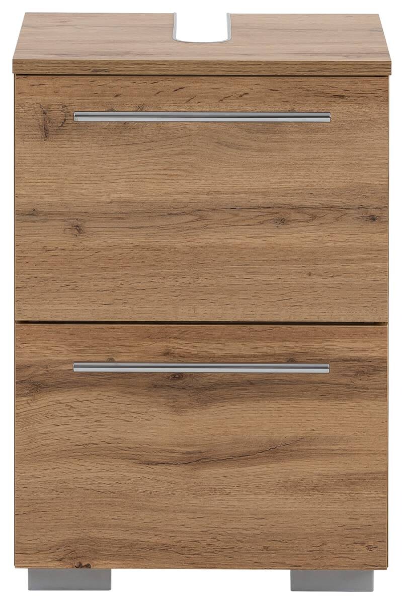 Waschbeckenunterschrank Carlos Eiche Landhaus Nachbildung B/H/T: ca. 40,2x59,1x35 cm