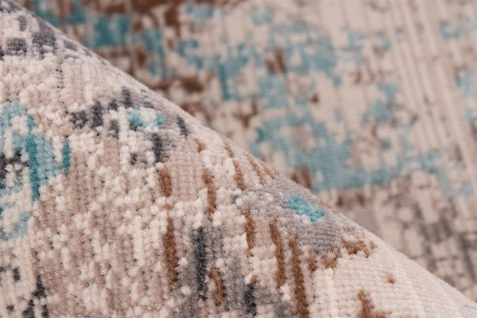 me gusta Kurzflorteppich Anouk 325 hellblau B/H/L: ca. 80x0,35x150 cm