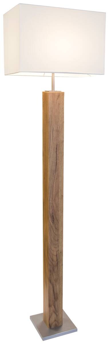 Nowa Stehlampe 41090146 silber natur MDF B/H/T: ca. 40x150x27 cm E27 1 Brennstellen