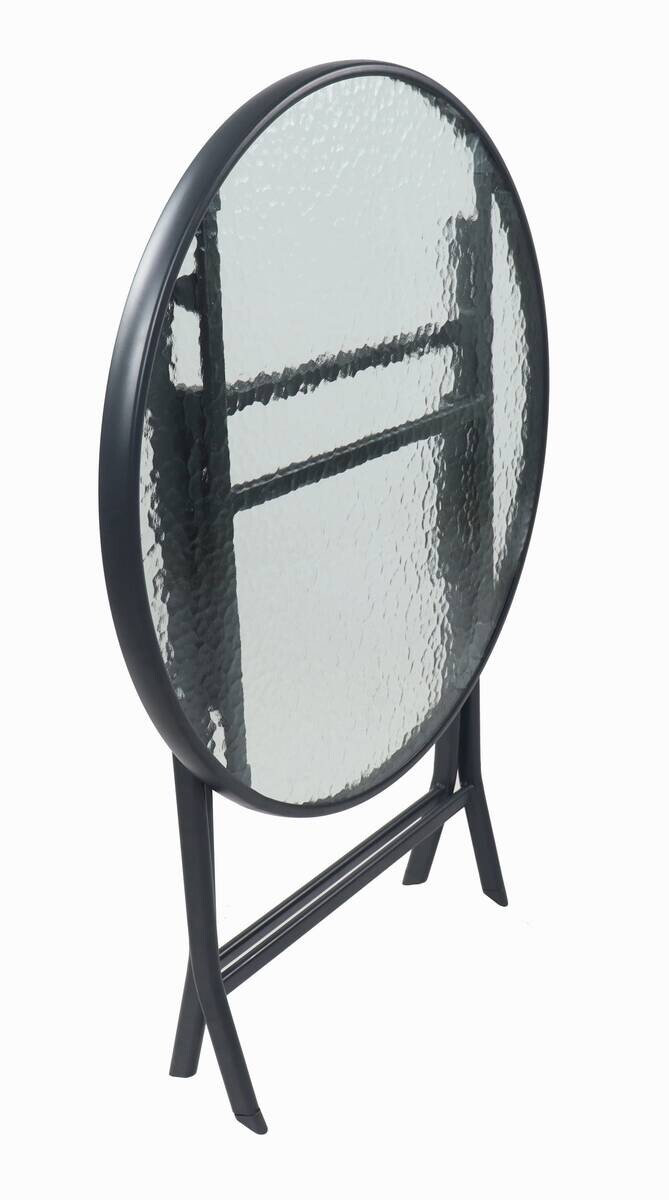 VCM Gartentisch anthrazit Metall B/H/L: ca. 70x70x70 cm