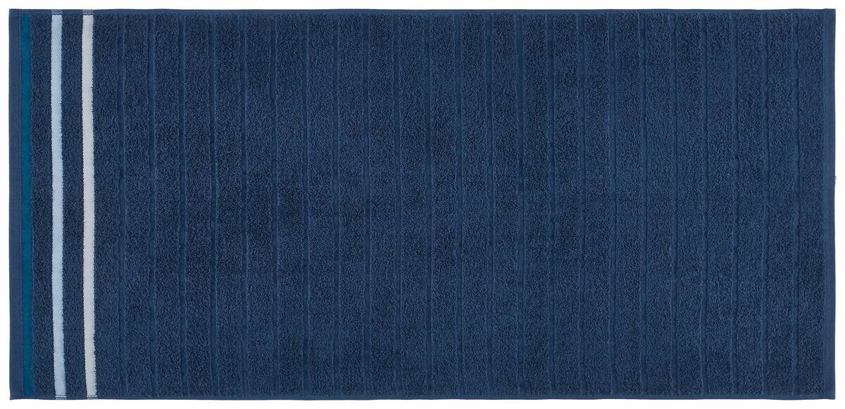 oh cosy Handtuch Marta dunkelblau 100% Baumwolle B/L: ca. 50x100 cm