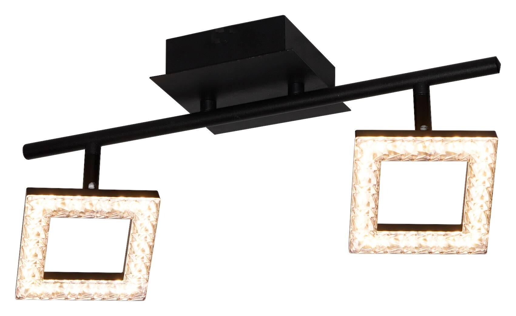 POCOline LED-Spot 2-flg. Kalea mattschwarz Acryl B/H/T: ca. 40x12x13 cm 2 Brennstellen