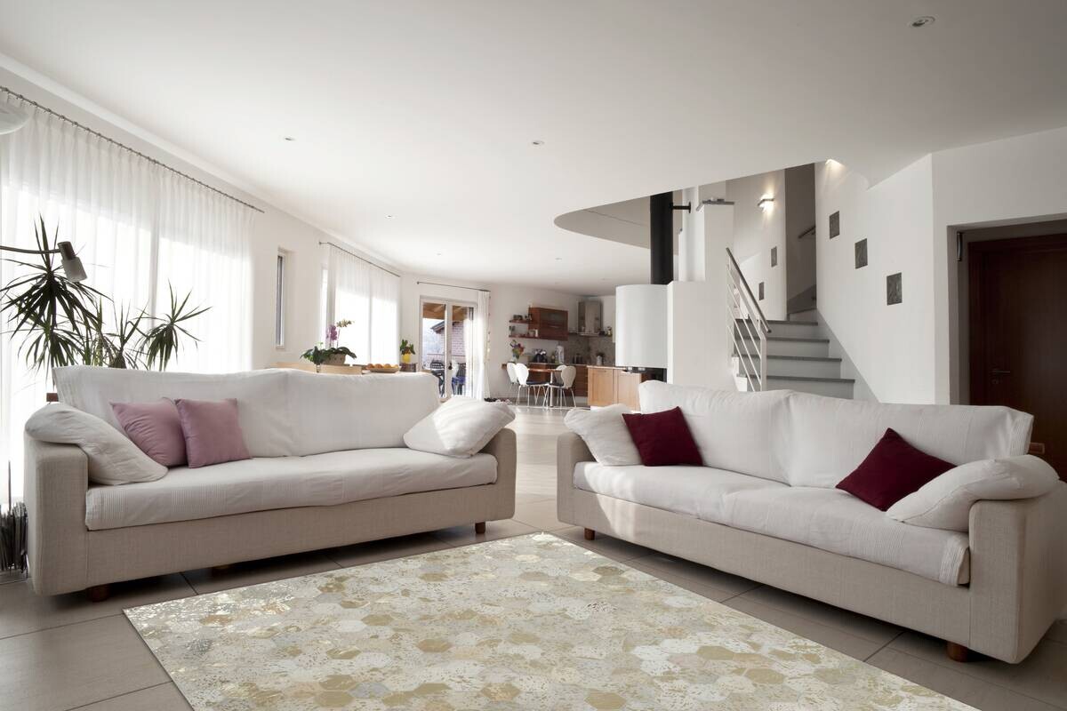 360Living Teppich Dazzle elfenbein B/L: ca. 120x170 cm