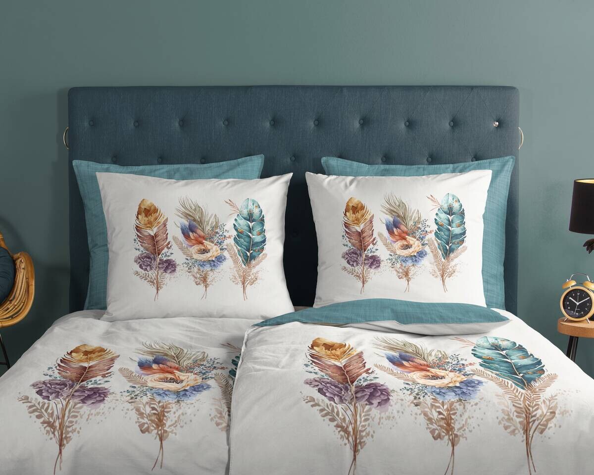 Baumwoll Bettwäsche Via Multi Baumwolle B/L: ca. 135x200 cm