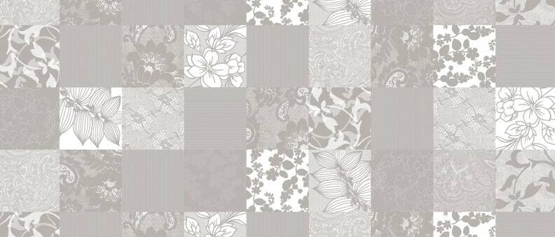 Milano Abwaschbarer Tischbelag Karo silber B: ca. 140 cm