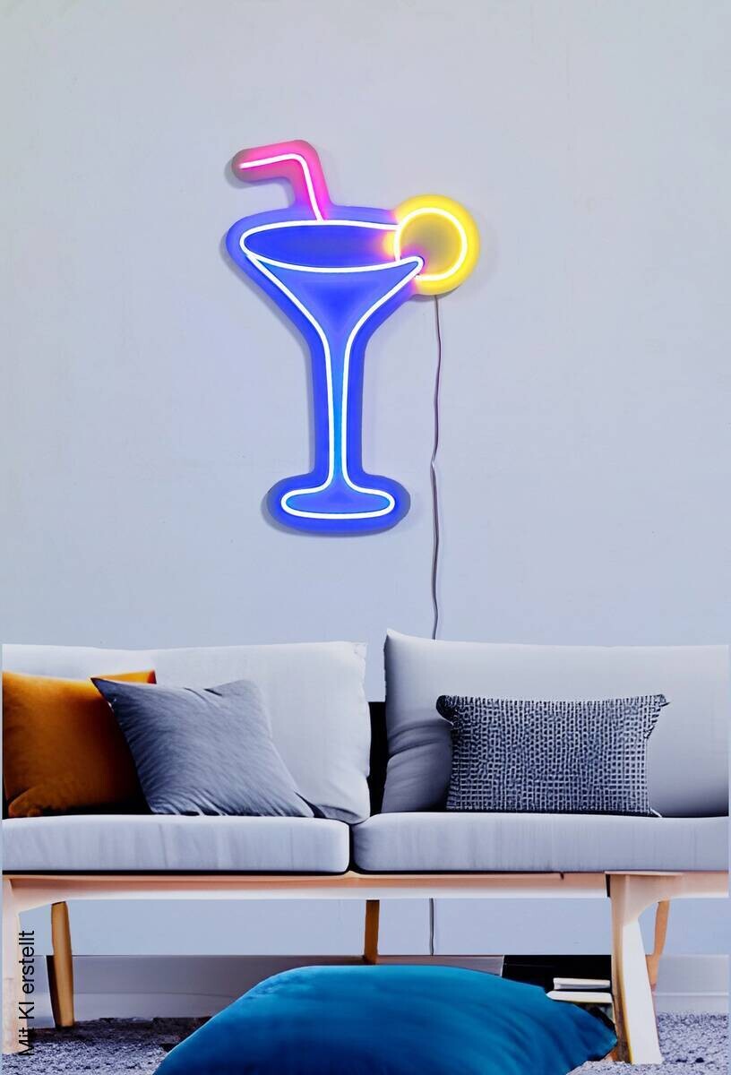 Opviq LED-Wandleuchte mehrfarbig PVC B/H/T/L: ca. 29x45x2x29 cm