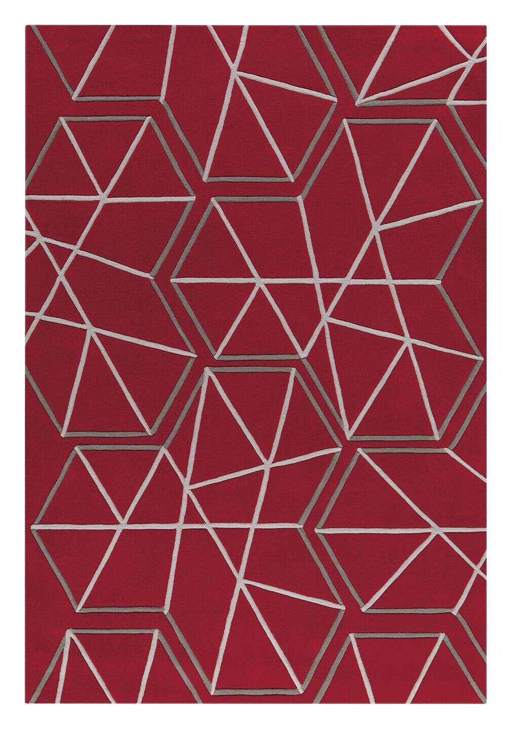 Arte Espina Kurzflorteppich Spirit 3112 rot B/L: ca. 140x200 cm