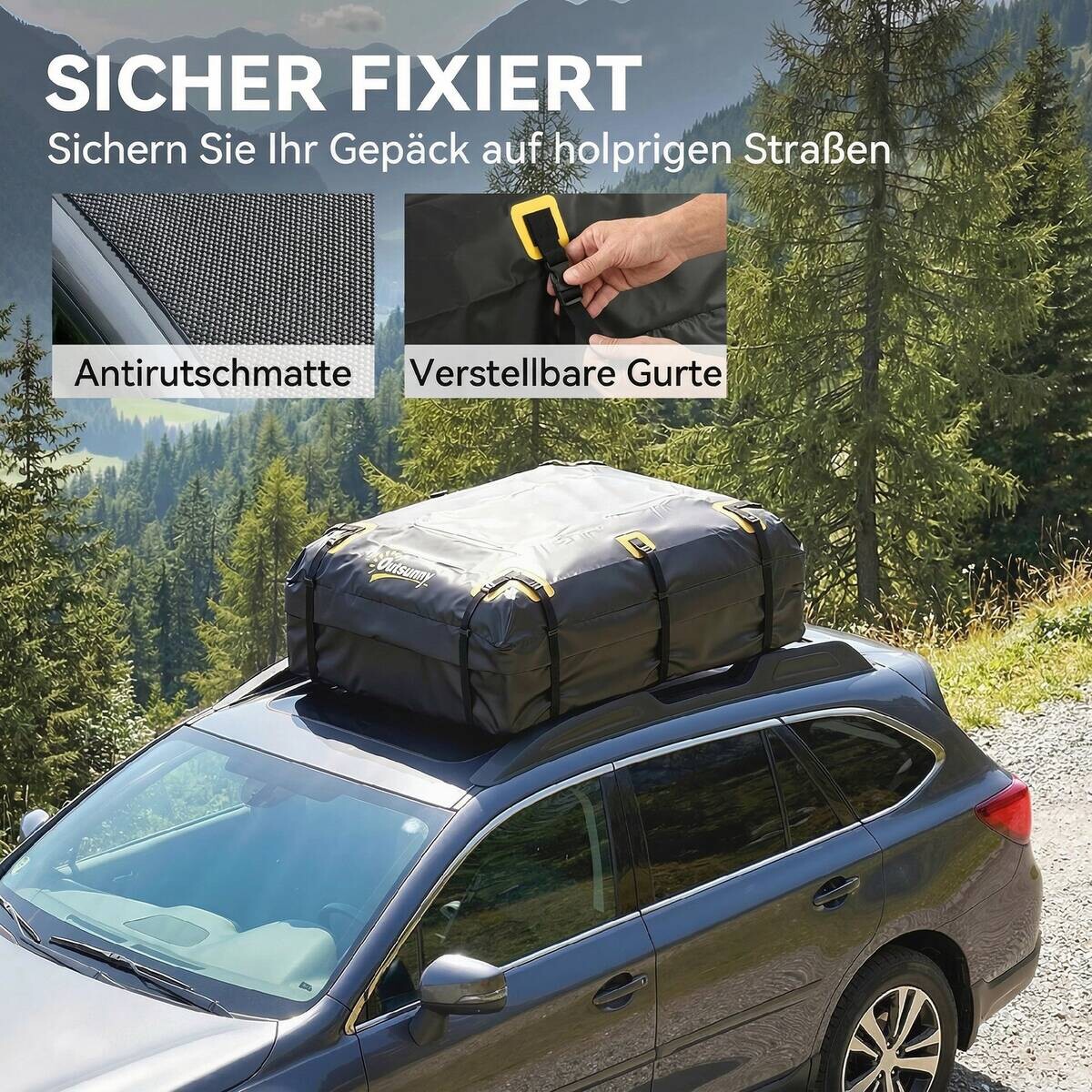 Outsunny Dachgepäckträger B/H/T/L: ca. 100x45x100x132 cm