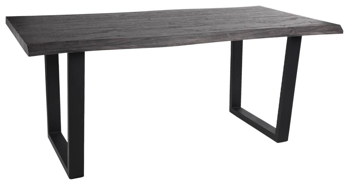 Esstisch Thea grau Akazie Nachbildung B/H/T: ca. 180x76x90 cm